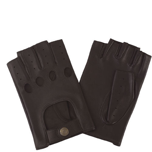 Driving Gloves Stirling Vingerloos Black