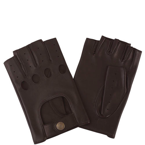 Driving Gloves Stirling Fingerless brown