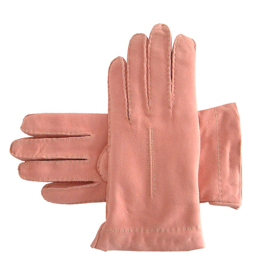 Southcombe gevoerde handschoenen Betty suede roze pink