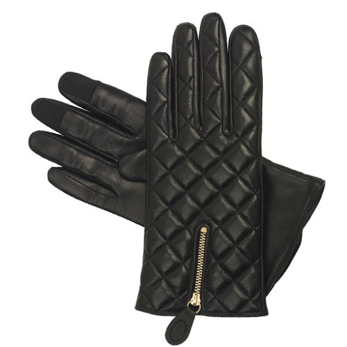 Southcombe gewatteerde handschoenen Zuzu met touchscreen zwart